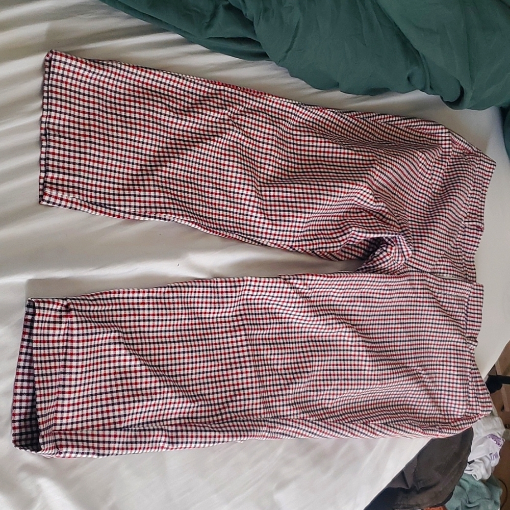 Plaid pixie pants